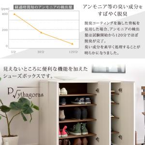 15日+5% 下駄箱 おしゃれ 靴箱 国産 大...の詳細画像5