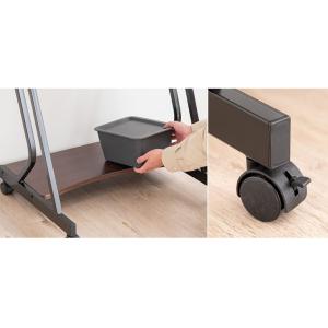 5日+5% デスク おしゃれ キャスター付 幅...の詳細画像3