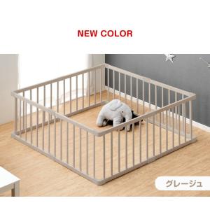 ベビーサークル 木製 160×160 ベビーフ...の詳細画像4