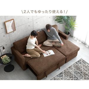 ソファー ソファーベッド 収納付き ソファ L...の詳細画像5