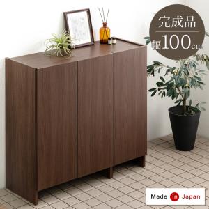 25日P14%〜 シューズボックス 大容量 おしゃれ 大川家具 幅100 下駄箱 完成品 収納 木製 靴入れ 棚 水洗い可能 シューズラック 靴箱 湿気 超大型商品｜タンスのゲン Design the Future