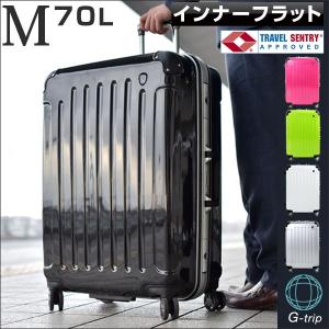 スーツケース キャリーバック Mサイズ TSAロック フレームタイプ 4〜7泊 1年保証 大型 軽量 アルミフレーム キャリーケース  収納ケース スーツケースベルト