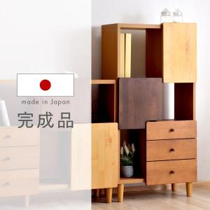 tower タワーシェルフ 幅60 国産 大川家具 木製 アルダー材 飾り棚