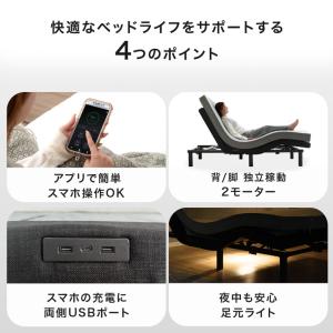 電動ベッド 介護 ダブル 2モーター 介護ベッ...の詳細画像2