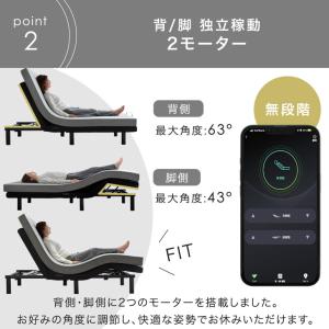電動ベッド 介護 ダブル 2モーター 介護ベッ...の詳細画像5