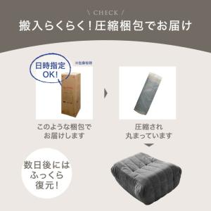 ソファ 1人掛け オットマン 単品 おしゃれ ...の詳細画像1