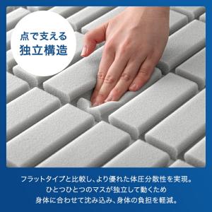 マットレス セミシングル 三つ折り 3ゾーン構...の詳細画像5