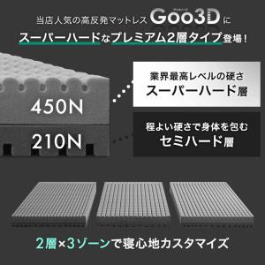 マットレス ダブル 三つ折り 純高反発 プレミ...の詳細画像1