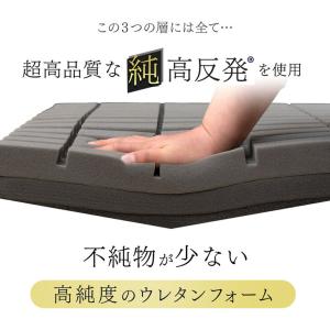 マットレス シングル 三つ折り 折りたたみ 高...の詳細画像4