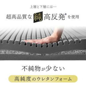 マットレス シングル 三つ折り 純高反発 折り...の詳細画像3