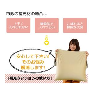 ビーズクッション 補充クッション 補充 L 専...の詳細画像3