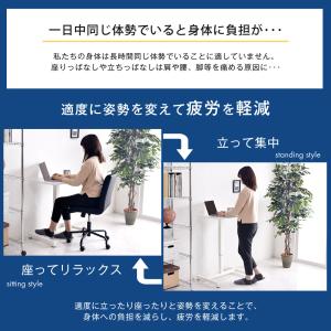 昇降デスク 手動 70 キャスター デスク 昇...の詳細画像2