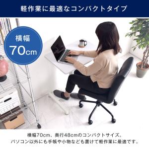 昇降デスク 手動 70 キャスター デスク 昇...の詳細画像4