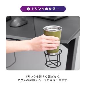 デスク おしゃれ 幅120cm ゲーミングデス...の詳細画像4