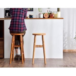 カウンターチェア おしゃれ 木製 バーチェア ...の詳細画像4