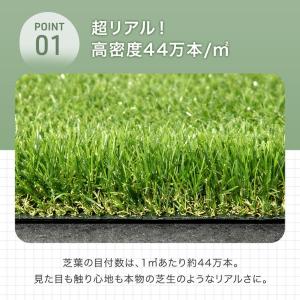 人工芝 1m×10m ロール 人工芝マット 防...の詳細画像2
