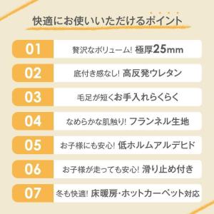 本日+4% ラグ 4畳 厚手 カーペット 20...の詳細画像1