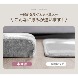 本日+5% ラグ 2畳 厚手 洗える 北欧 高...の詳細画像4