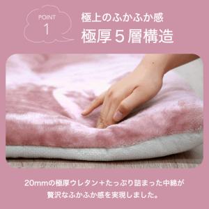 ラグ 2畳 厚手 60mm 北欧 カーペット ...の詳細画像3