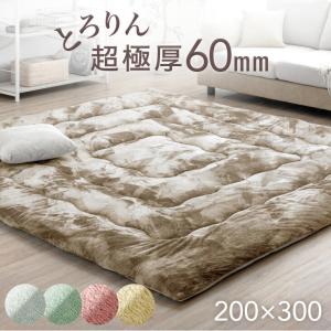 タンスのゲン ラグ 3畳 厚手 60mm 北欧 カーペット ラグマット 200×250