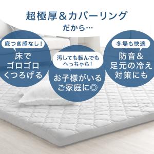 ラグ 洗える カバーリングラグ 厚手 夏 接触...の詳細画像1