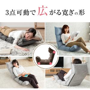 座椅子 おしゃれ コンパクト ハイバック 1人...の詳細画像4