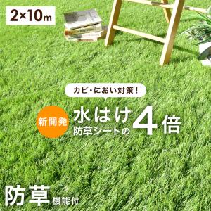 人工芝 ロール 2m × 10m 防草機能付き diy 芝丈35mm 高耐久 人工芝生 U字 ピン 24本 人工芝マット ロール式 庭 ベランダ ガーデニング 超大型