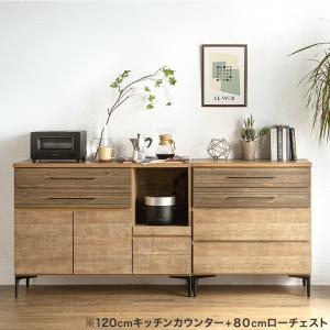 17日〜超お得 キッチンカウンター 収納 ロー...の詳細画像1