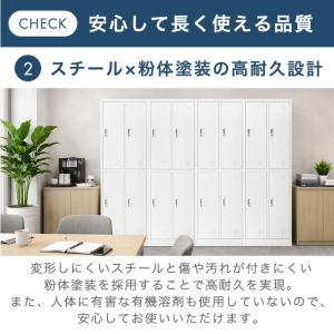 19日+5% ロッカー 4人用 オフィス 更衣...の詳細画像3