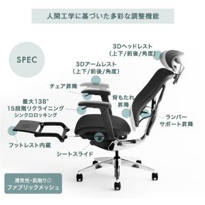 本日+4% オフィスチェア リクライニング メ...の詳細画像2