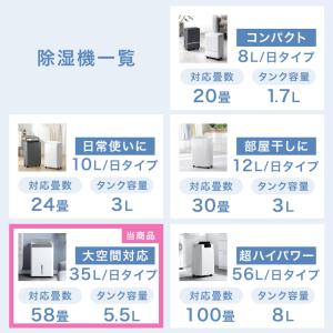 除湿機 衣類乾燥 大容量 35L/日 コンプレ...の詳細画像1