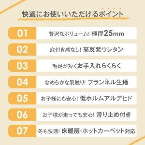 ラグ 1畳 厚手 カーペット 90×180 X...の詳細画像1