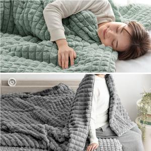 毛布 セミダブル 2枚合わせ ブランケット 暖...の詳細画像3