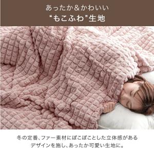 毛布 セミダブル 2枚合わせ ブランケット 暖...の詳細画像4