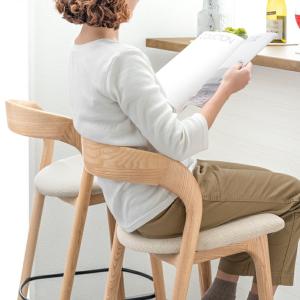 カウンターチェア おしゃれ 1脚 単品 木製 ...の詳細画像3