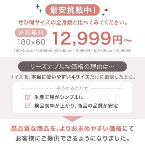 全身鏡 壁掛け 割れない 180 幅60 おし...の詳細画像2