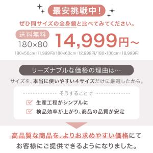 全身鏡 壁掛け 割れない 180 幅80 おし...の詳細画像3