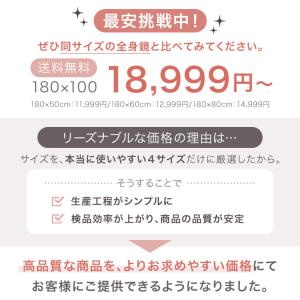 全身鏡 壁掛け 割れない 180 幅100 お...の詳細画像3