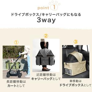 ペットカート 多頭 軽量 折りたたみ 分離型 ...の詳細画像5