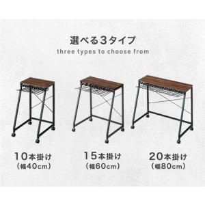 スラックスハンガー 15本掛け キャスター付き...の詳細画像2