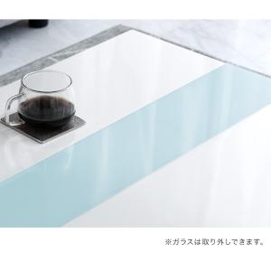 センターテーブル 大理石調 引き出し 北欧 ガ...の詳細画像3