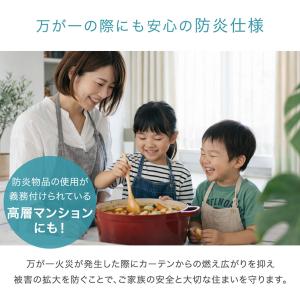 5日+5% カーテン 遮光 洗える 防炎 4枚...の詳細画像1