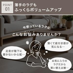 下敷きマット 洗える ラグ 下敷き 厚手 20...の詳細画像5
