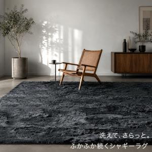 本日+4% ラグ シャギーラグ 高密度 185...の詳細画像1
