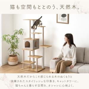 本日+5% キャットタワー 大型猫用 猫タワー...の詳細画像1