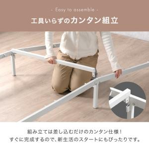 本日+5% ベッド セミダブル 組み立て簡単 ...の詳細画像5