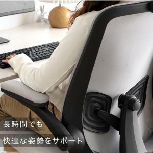 オフィスチェア 椅子 メッシュ 肘 ランバーサ...の詳細画像4
