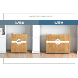 ゴミ箱 分別 フタ付き キャスター 木目調 お...の詳細画像4