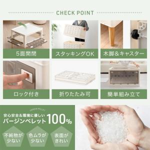 収納ボックス 5面開閉 収納ケース 3段 折り...の詳細画像1