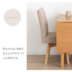 ダイニングチェア 回転 4脚セット おしゃれ ...の詳細画像5